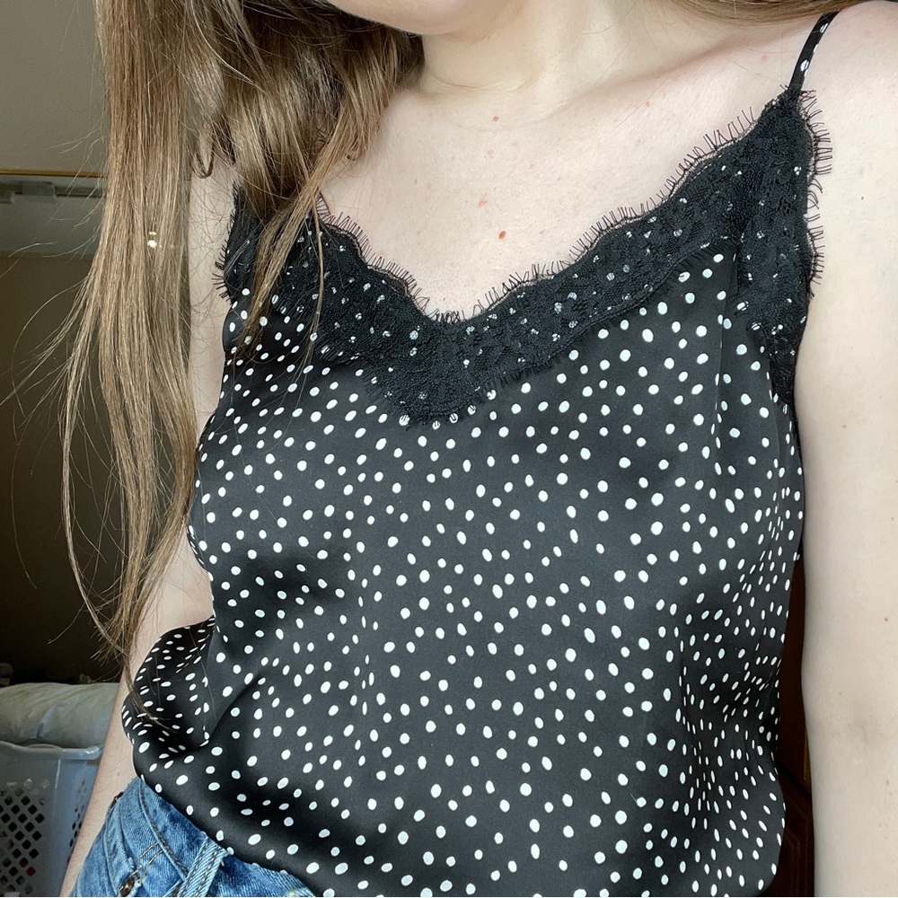 polka dot camisole